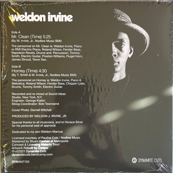 Weldon Irvine - Mr. Clean - Vinyl Record 7" image 2