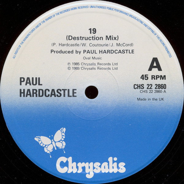Paul Hardcastle - 19 (Destruction Mix) - Used Vinyl Record 12" image 3