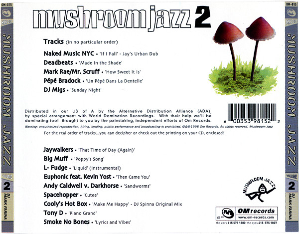 Mark Farina - Mushroom Jazz 2 - Used CD image 2