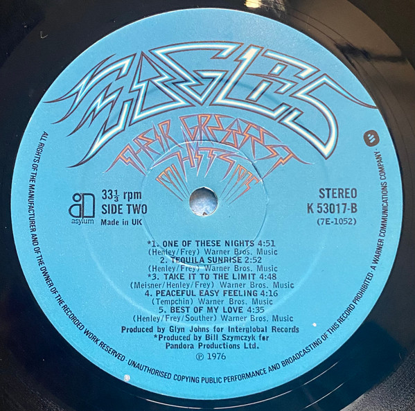 Eagles - ir Greatest Hits (1971-1975) - Used Vinyl Record image 4