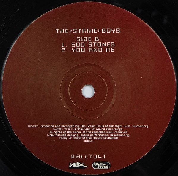 Strike Boys - Rhyme - Used Vinyl Record 12" image 4