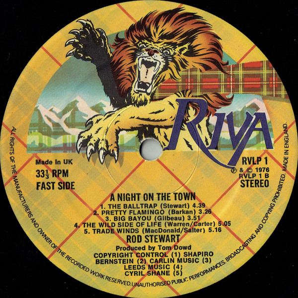 Rod Stewart - A Night On The Town - Used Vinyl Record image 4