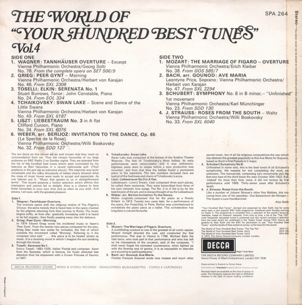Various - World Of Your Hundred Best Tunes Vol. 4 - Used Vinyl Recor image 2