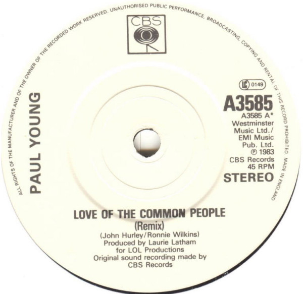 Paul Young - Love Of The Common People - Used Vinyl Record 7" image 4