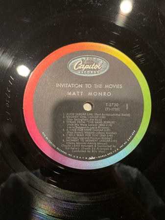Matt Monro - Born Free (Invitation To The Movies) - Used Vinyl Record image 3