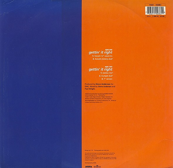 Alison Limerick - Gettin' It Right - Used Vinyl Record 12" image 2
