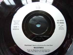 Madonna - True Blue (Remix) - Used Vinyl Record 7" image 1