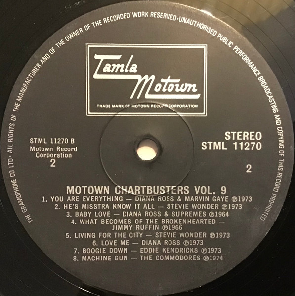 Various - Motown Chartbusters Vol. 9 - Used Vinyl Record image 4