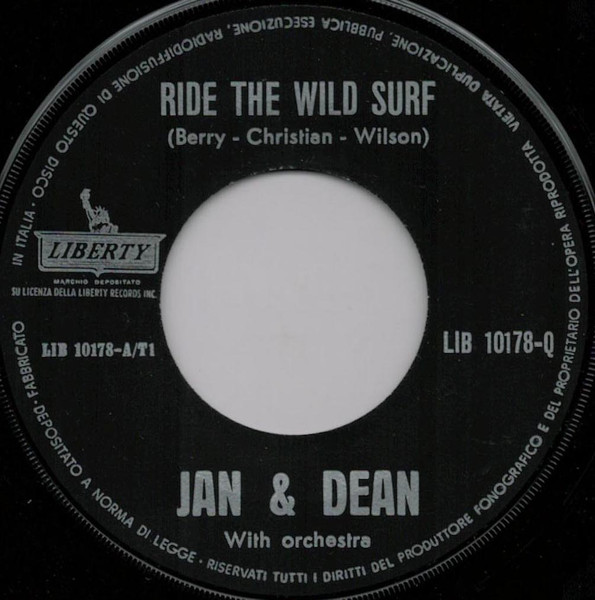 Jan & Dean - Ride The Wild Surf - Used Vinyl Record 7" image 3