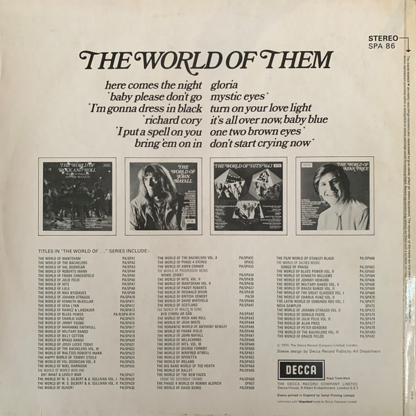m - World Of - Used Vinyl Record image 2