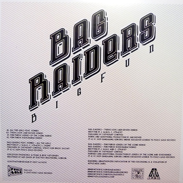 Bag Raiders - Big Fun EP - Vinyl Record 12" image 2