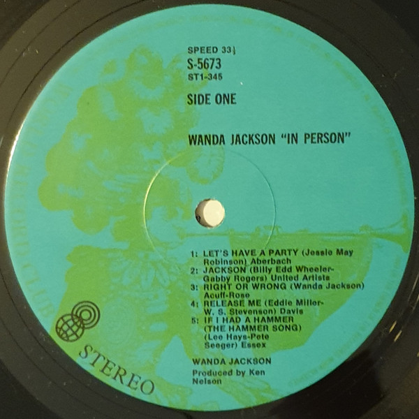 Wanda Jackson - In Person - Used Vinyl Record image 3