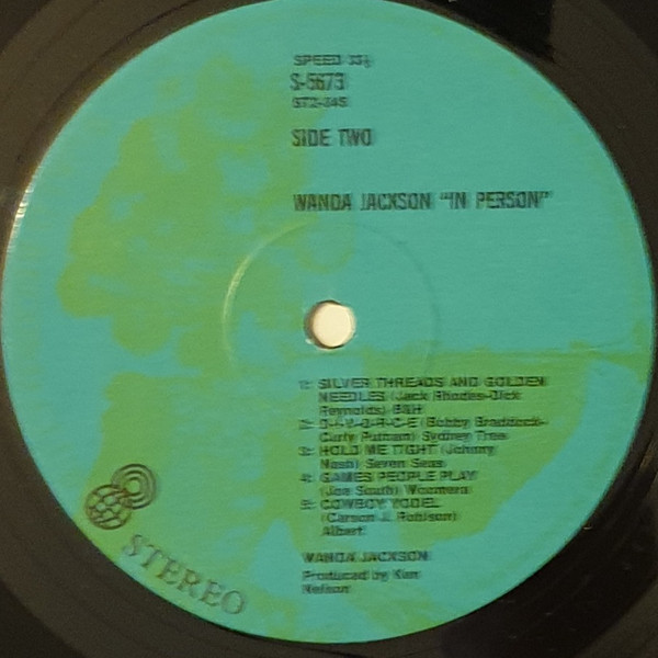 Wanda Jackson - In Person - Used Vinyl Record image 4
