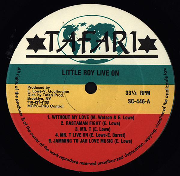 Little Roy - Live On - Used Vinyl Record image 3