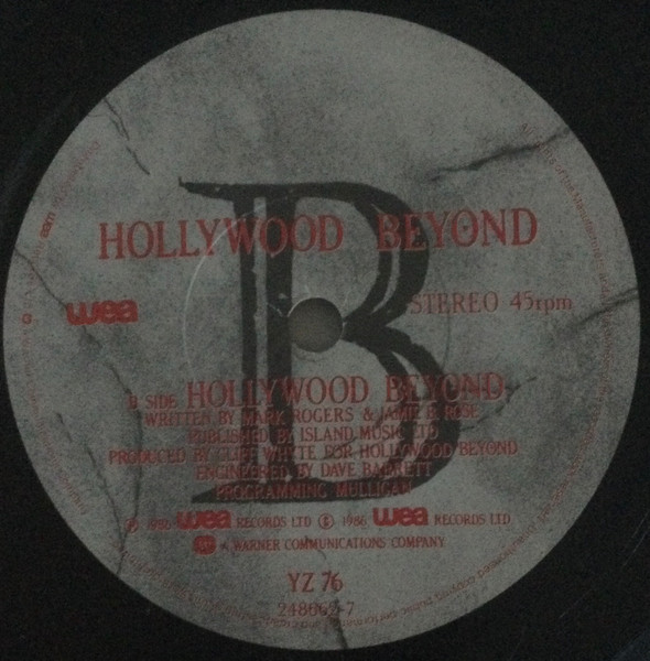 Hollywood Beyond - What's The Colour Of Money? - Used Vinyl Record 7" image 4