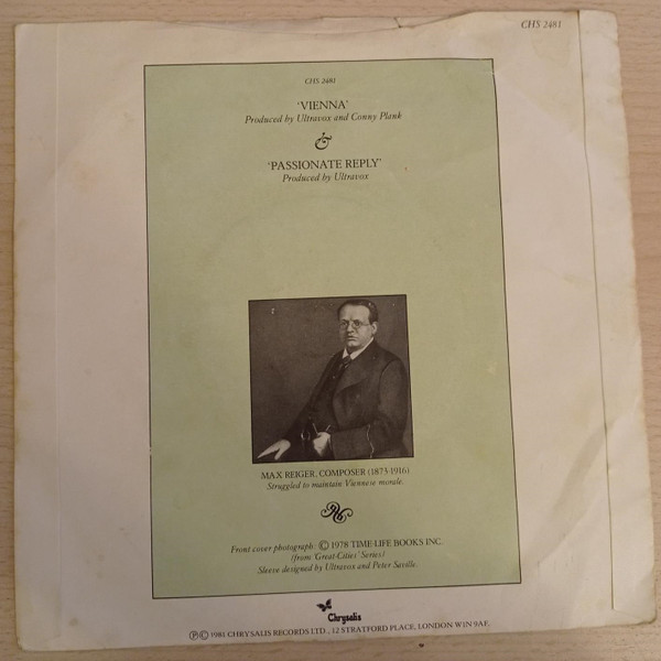 Ultravox - Vienna - Used Vinyl Record 7" image 2