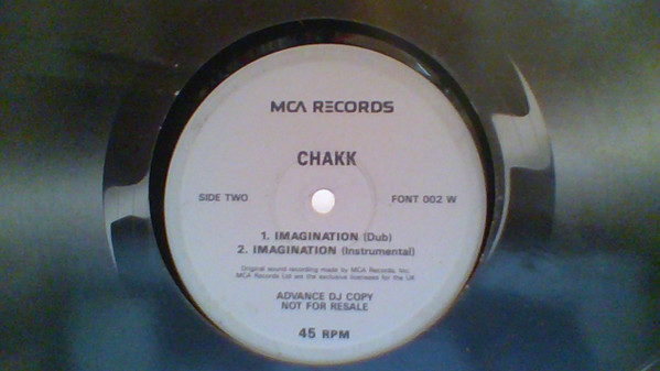 Chakk - Imagination (Who Needs A Better Life) - Used Vinyl Re image 2