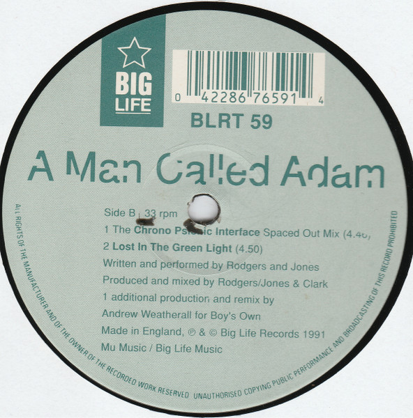 A Man Called Adam - Chrono Psionic Interface EP - Used Vinyl Record 1 image 4