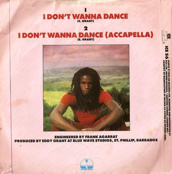 Eddy Grant - I Don't Wanna Dance - Used Vinyl Record 7" image 2