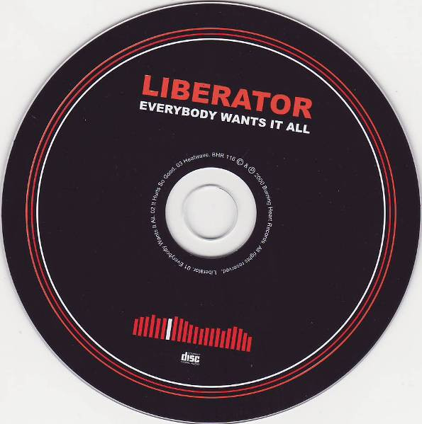 Liberator - Everybody Wants It All - Used CD image 3