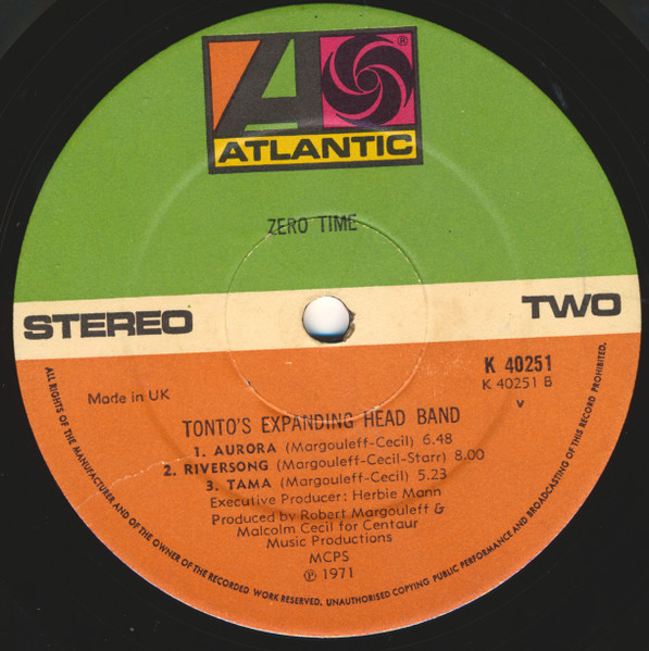 Tonto's Expanding He - Zero Time - Used Vinyl Record image 6