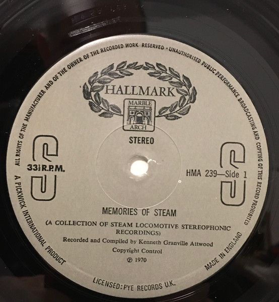 No Artist - Memories Of Steam - Used Vinyl Record image 3
