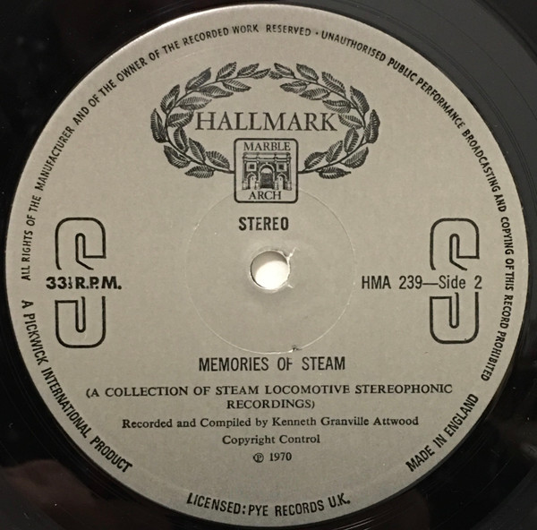 No Artist - Memories Of Steam - Used Vinyl Record image 4