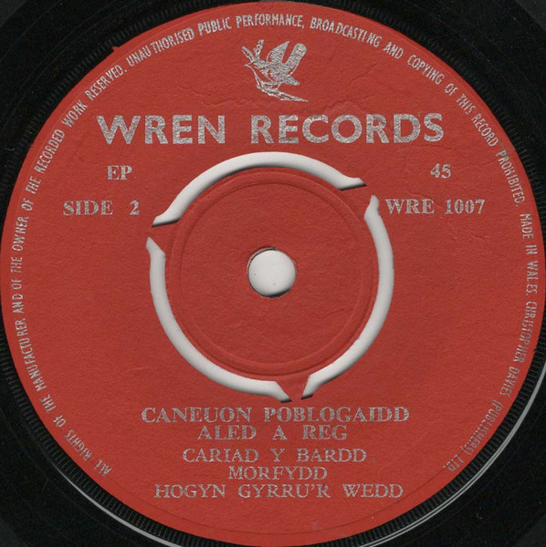 Aled Hughes - Singing Delightful Welsh Songs - Used Vinyl Record 7" image 4