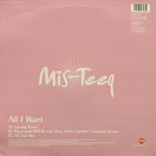 Mis-Teeq - All I Want - Used Vinyl Record 12" image 2