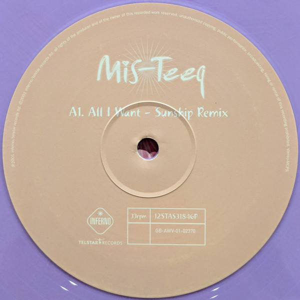 Mis-Teeq - All I Want - Used Vinyl Record 12" image 3