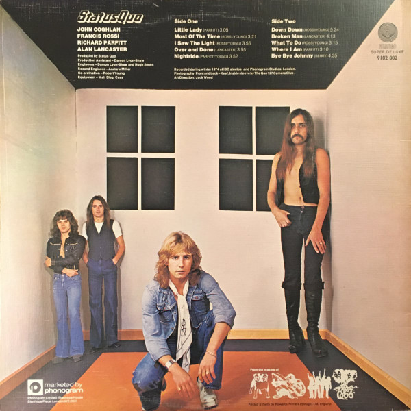 Status Quo - On The Level - Used Vinyl Record image 3