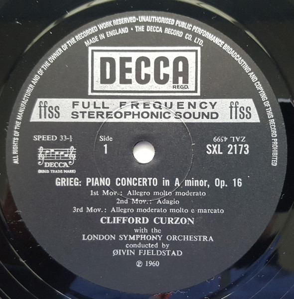 Edvard Grieg - Piano Concerto / Scherzo / Symphonic Variations - Used V image 3
