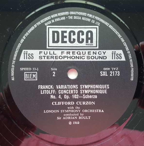 Edvard Grieg - Piano Concerto / Scherzo / Symphonic Variations - Used V image 4