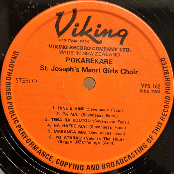 St. Joseph's Maori G - Pokarekare - Used Vinyl Record image 4