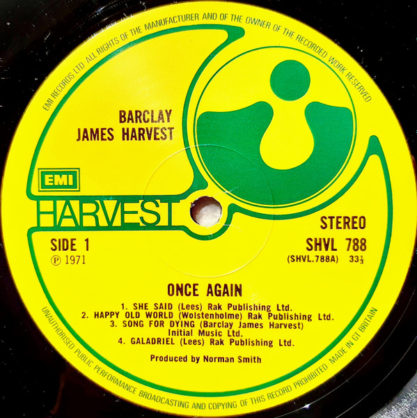 Barclay James Harves - Once Again - Used Vinyl Record image 5