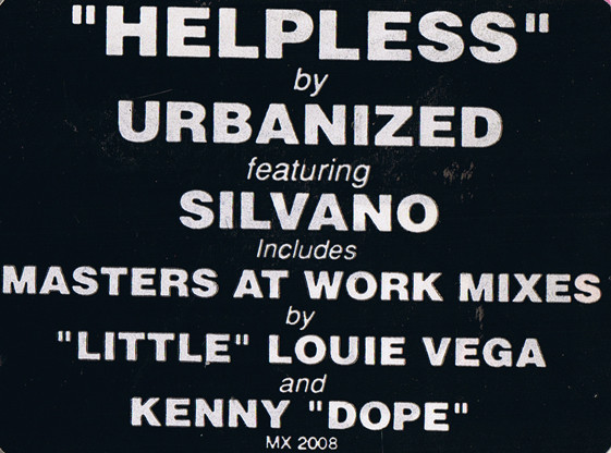 Urbanized - Helpless (I Don't Know What To Do Without You) - Used Vin image 5
