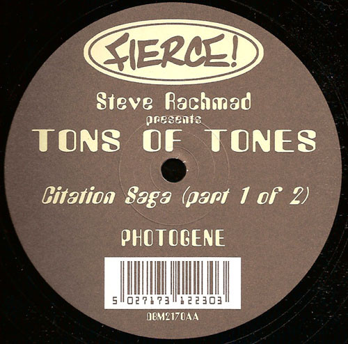 Steve Rachmad - Citation Saga (Part 1 Of 2) - Used Vinyl Record 12" image 4