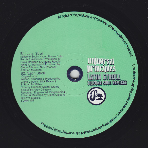 Universal Principles - Latin Stroll (Silicone Soul Remixes) - Used Vi image 3