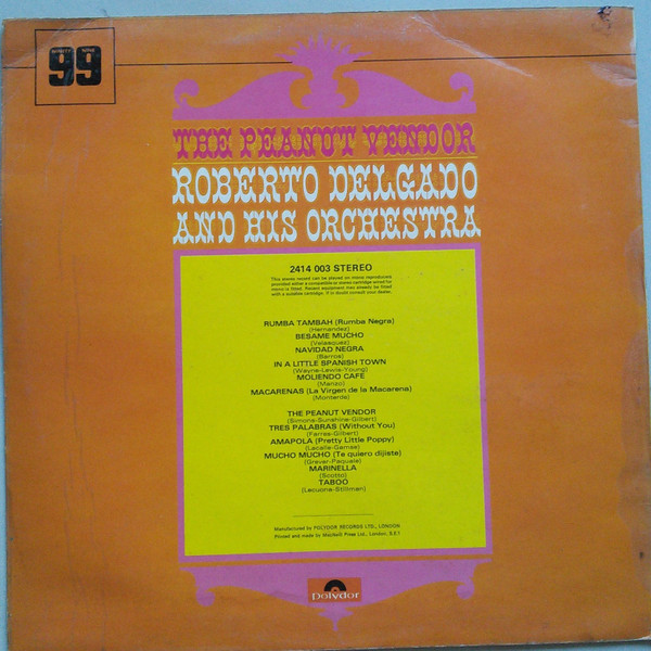 Roberto Delgado & Hi - Peanut Vendor - Used Vinyl Record image 6