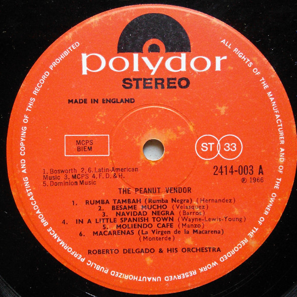 Roberto Delgado & Hi - Peanut Vendor - Used Vinyl Record image 7