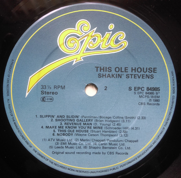 Shakin' Stevens - This Ole House - Used Vinyl Record image 3