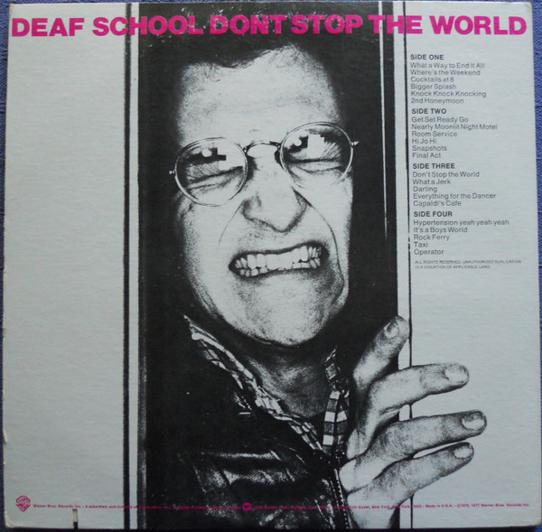 Deaf School - 2nd Honeymoon / Don't Stop The World - Used Vinyl Record image 4