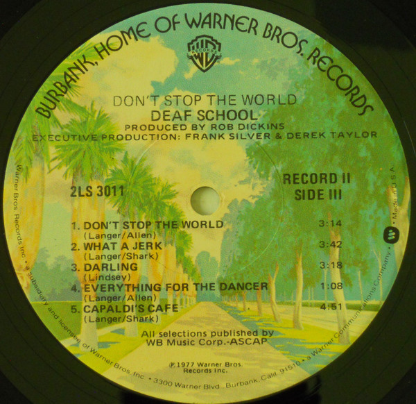 Deaf School - 2nd Honeymoon / Don't Stop The World - Used Vinyl Record image 7