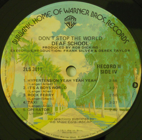Deaf School - 2nd Honeymoon / Don't Stop The World - Used Vinyl Record image 8