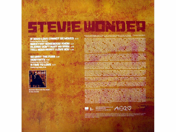 Stevie Wonder - A Time 2 Love Album Sampler - Used Vinyl Reco image 2