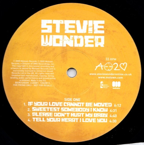 Stevie Wonder - A Time 2 Love Album Sampler - Used Vinyl Reco image 3