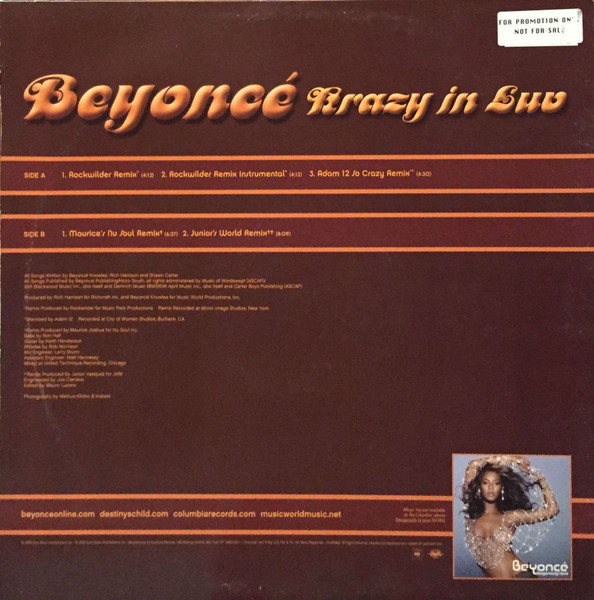 Beyonce - Krazy In Luv - Vinyl Record 12" image 2