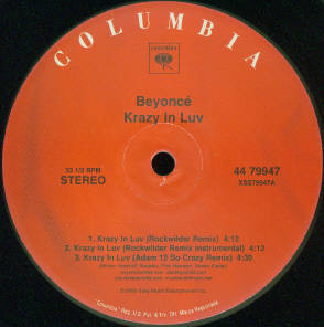 Beyonce - Krazy In Luv - Vinyl Record 12" image 3