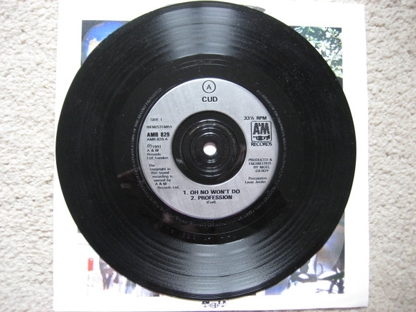 CUD - Oh No Won't Do - Used Vinyl Record 7" image 3