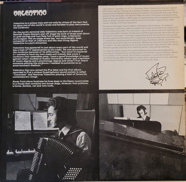 Valentino - Contrasts - Used Vinyl Record image 7